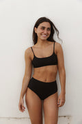 Bikini Noir Bandeau High